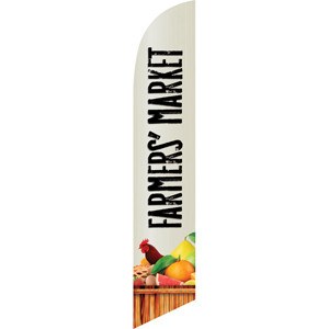 Farmers' Market (white background) Semi Custom Feather Flag Kit