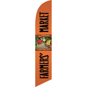 Farmers' Market (orange background) Semi Custom Feather Flag Kit