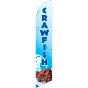 Crawfish (blue and white background) Semi Custom Feather Flag Kit