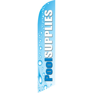 Pool Supplies (bubbles) Semi Custom Feather Flag Kit