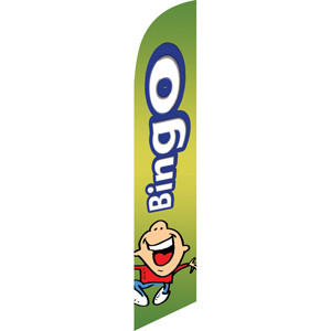Bingo (green background) Semi Custom Feather Flag Kit