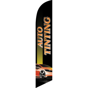 Auto Tinting (black background) Semi Custom Feather Flag Kit