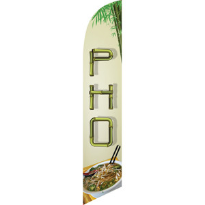 Pho (green background) Semi Custom Feather Flag Kit