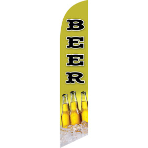 Beer (green background) Semi Custom Feather Flag Kit