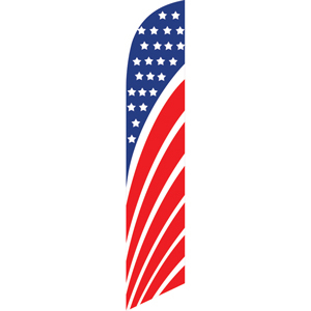 American Flag Semi Custom Feather Flag Kit
