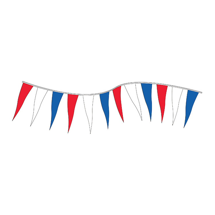 Red, White and Blue Icicle String Pennants