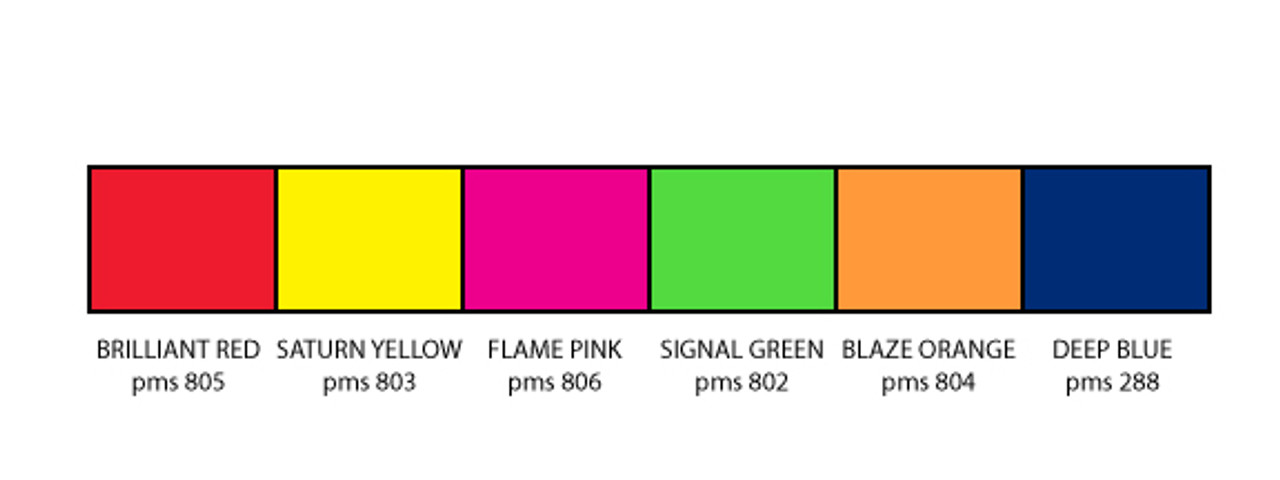 Red, Yellow and Green Fluorescent Icicle Pennants