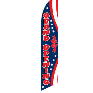 GRAND OPENING Patiotic Feather Flag