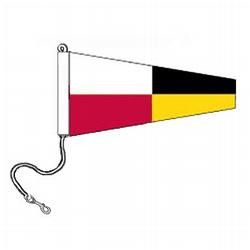 9 International Code Signal Pennants (Rope and Snap Hook)