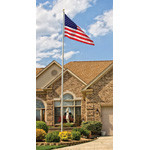 20' Tapered Aluminum Flagpole Replacement 2nd From Bottom Section