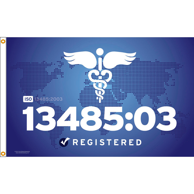 ISO 13485/03 Custom Flag