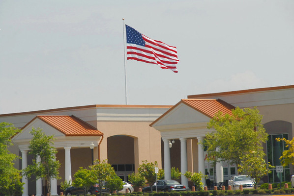 Landers Center High Wind Nylon Flag