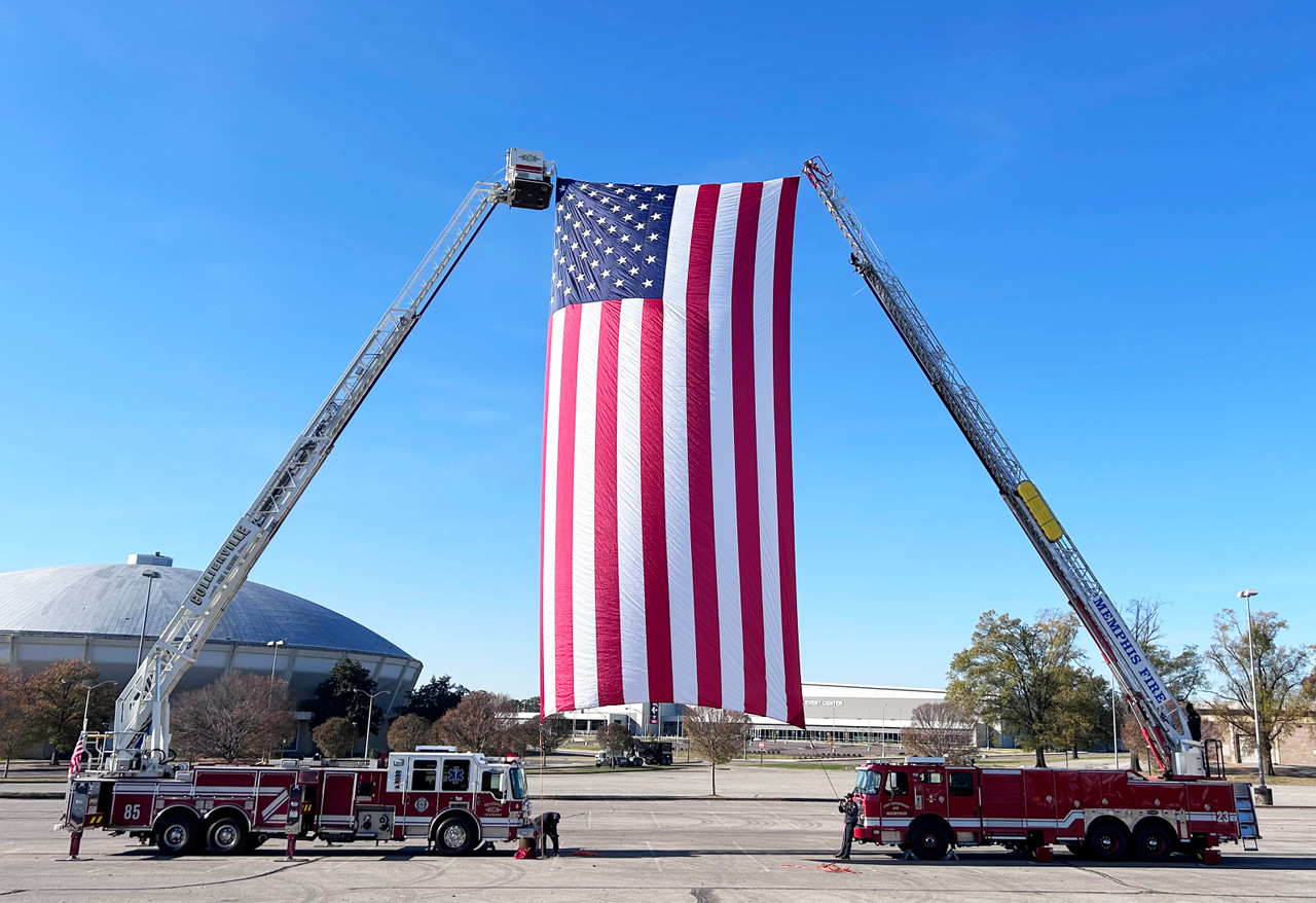 Fire Truck 30x60 Nylon Flag, City of Memphis, TN