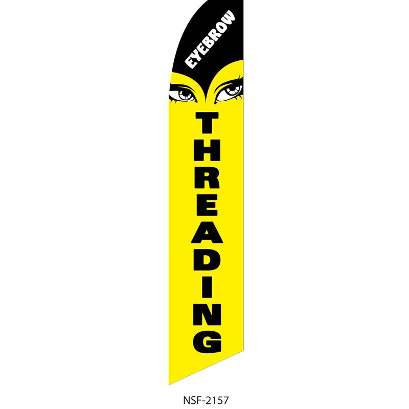 Eyebrow Threading Feather Flag