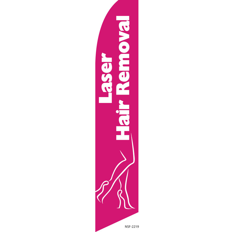 Laser Hair Removal Feather Flag
