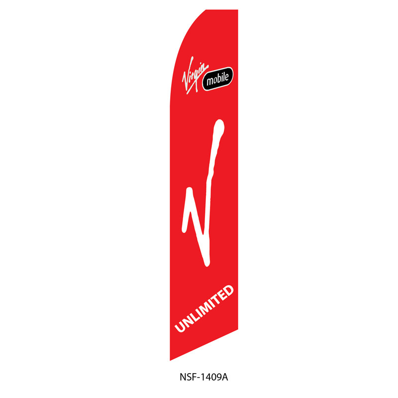 Virgin Mobile Feather Flag (red)