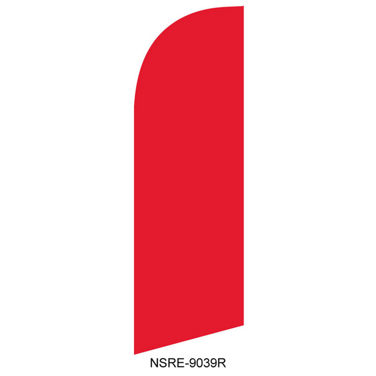 Red 6ft Feather Flag