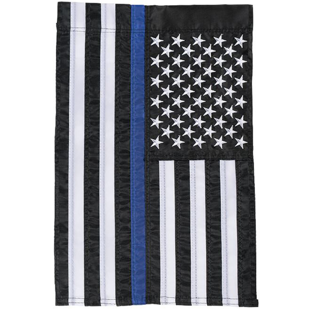 Thin Blue Line American Flag - 12 X 18