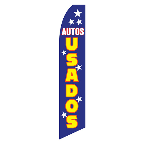 Autos Usados (Used Cars) Feather Flag 