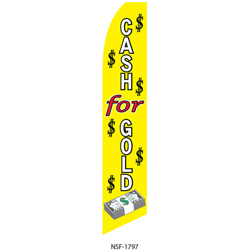 Cash For Gold Feather Flag 