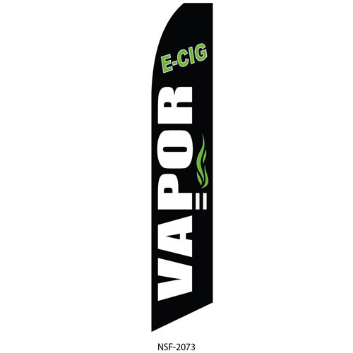 E-Cig Vapor Feather Flag