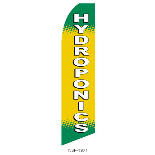 Hydroponics (yellow/green) Feather Flag