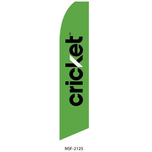 Cricket (green background) Feather Flag