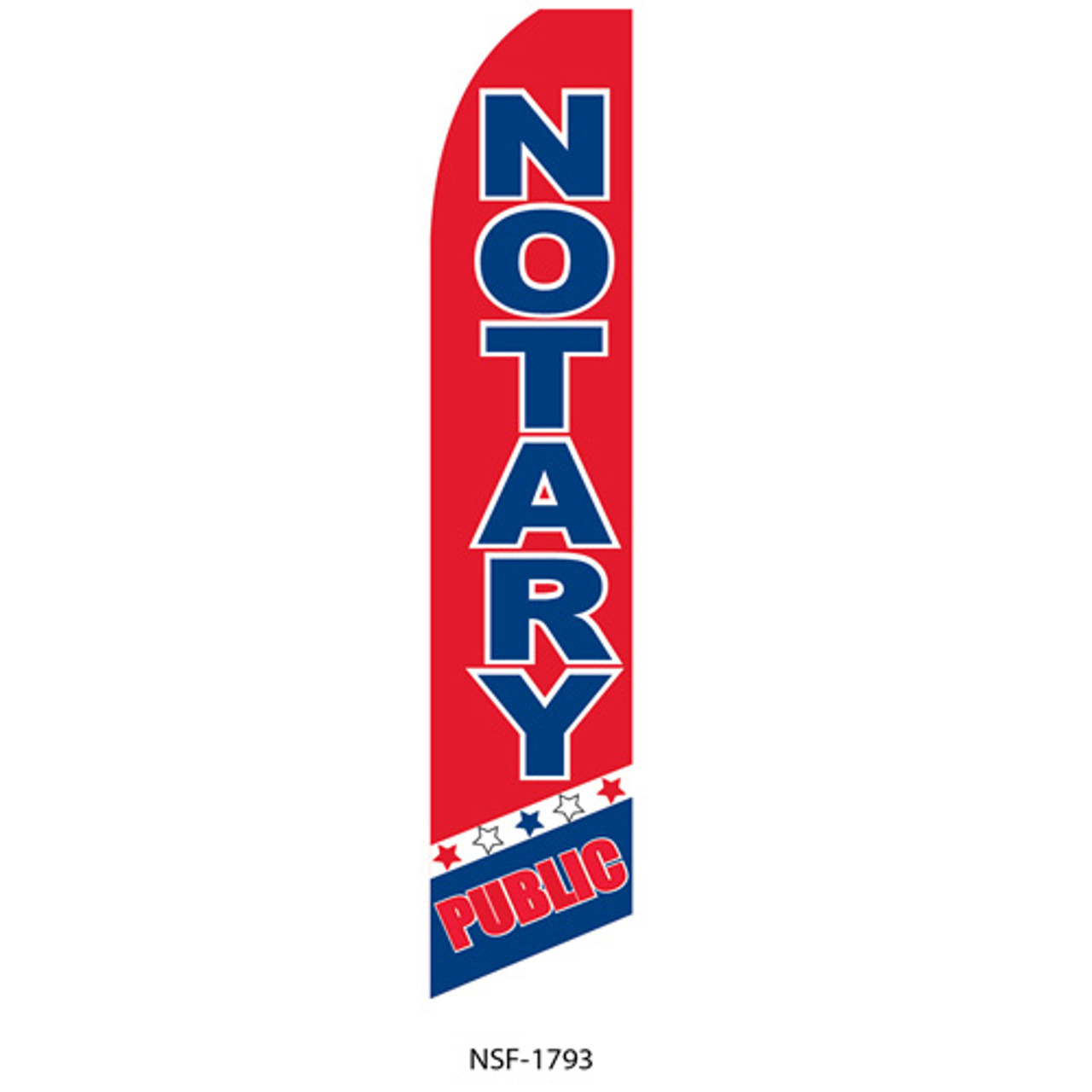 Public Notary Feather Flag 