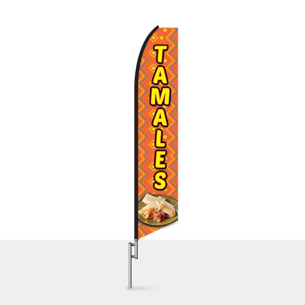 Tamales Feather Flag