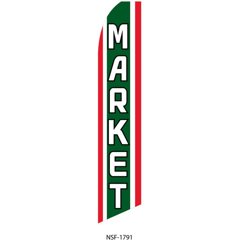Market Feather Flag
