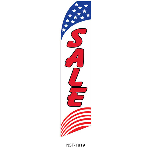 Sale (red stripes) Feather Flag
