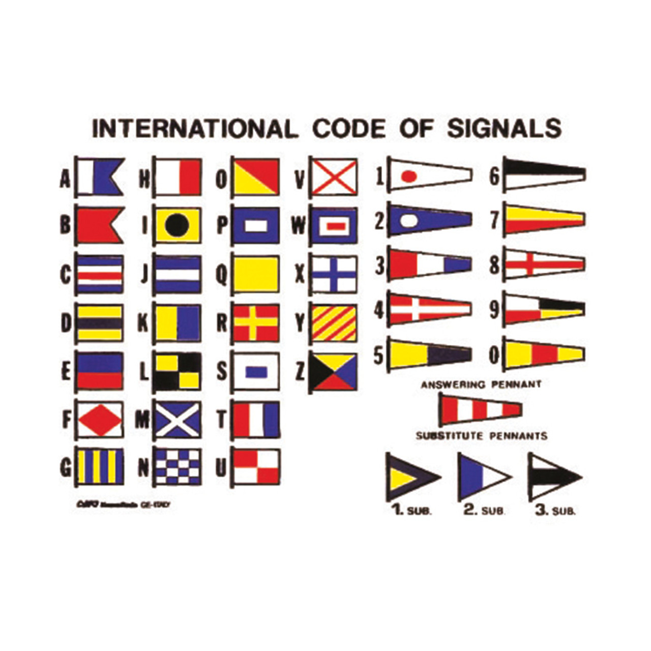 Complete Set - International Code of Signals (with Brass Grommets)