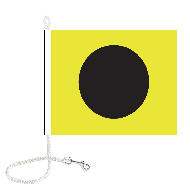 "I" (India); Altering Course to Port - With Rope and Snap Hook