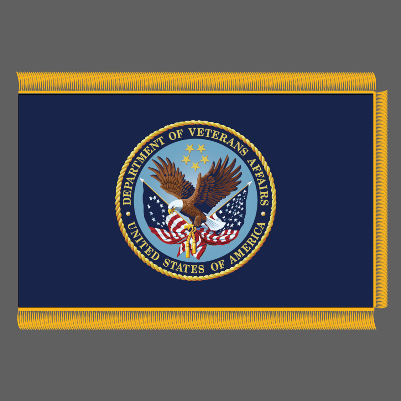 Veterans Affairs Fringed Flag
