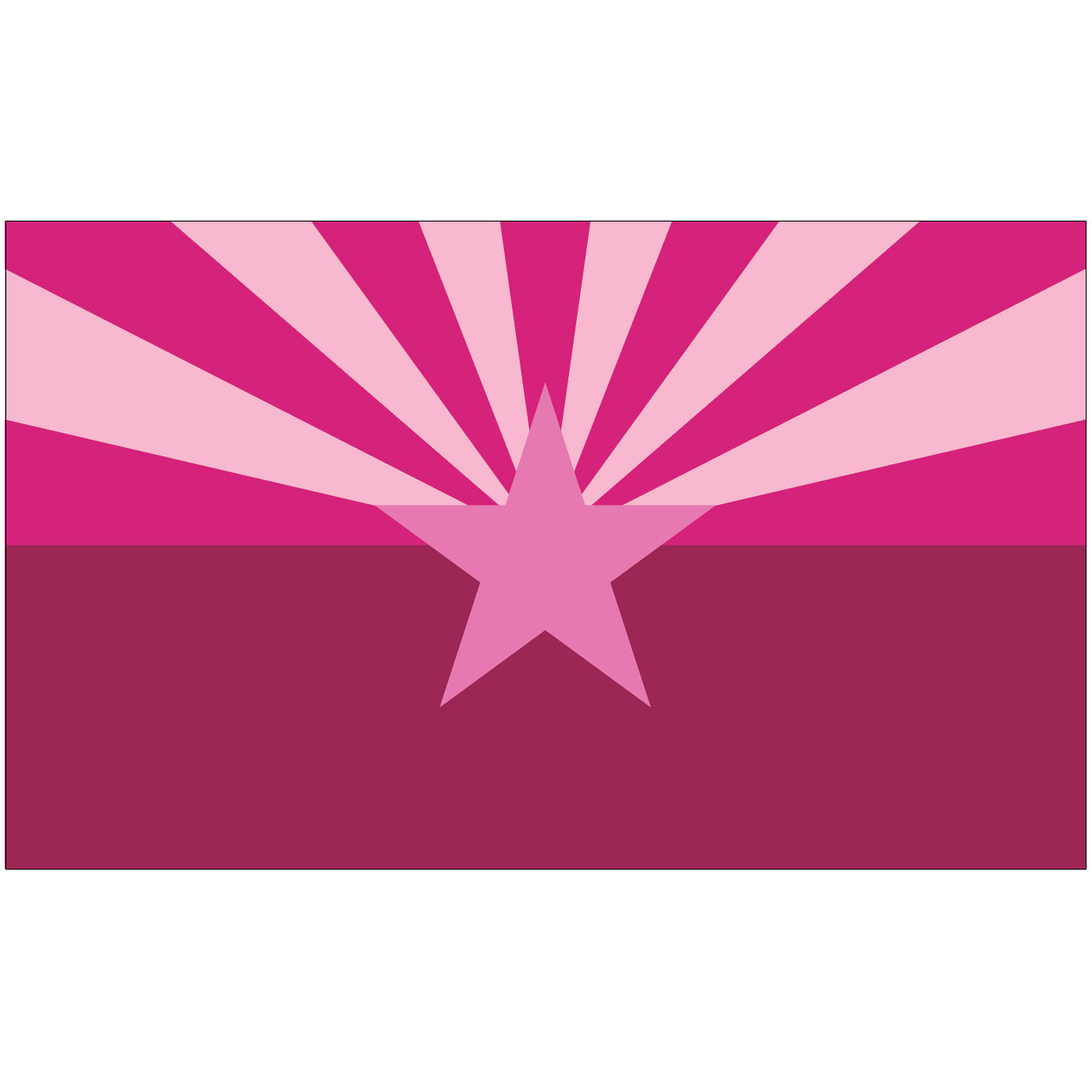 Pink Arizona 3x5 Foot Custom Flag