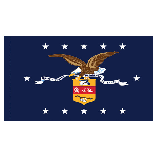 U.S. Department of Labor Flag with pole sleeve