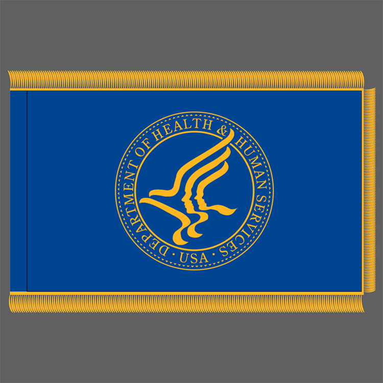 U.S. Department of Health and Human Services Fringed Flag