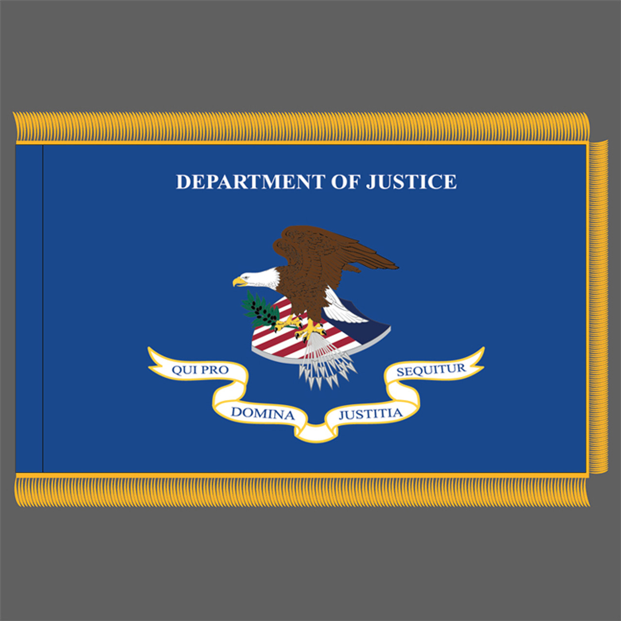 U.S. Department of Justice Fringed Flag