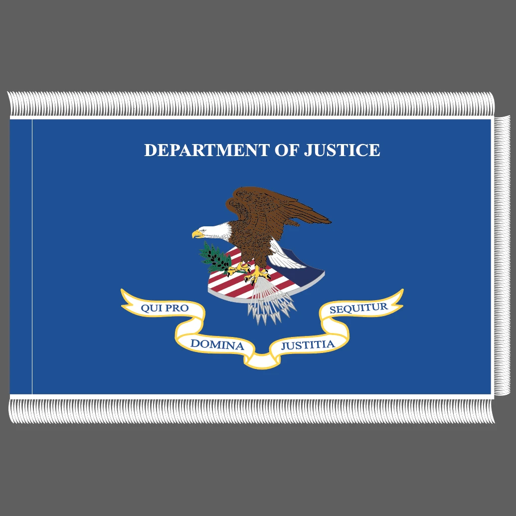 U.S. Department of Justice Fringed Flag