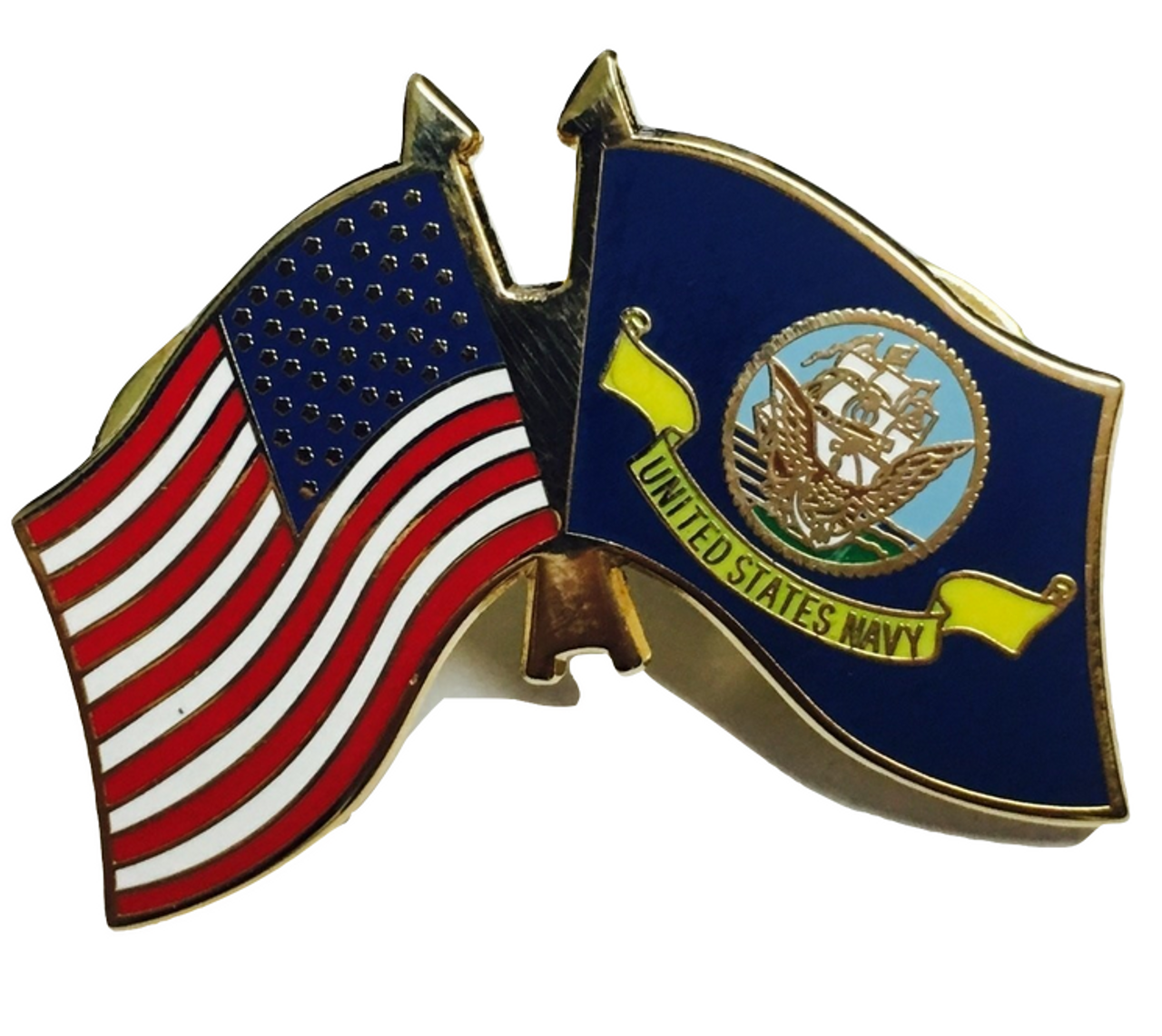 Navy / US Flag Lapel Pin 