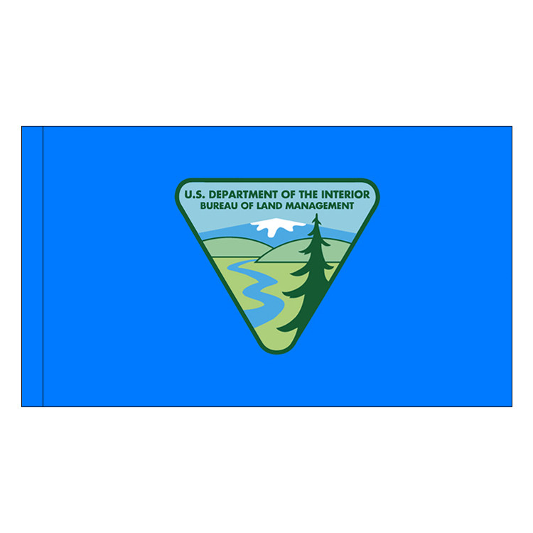Bureau of Land Management Flag with pole sleeve