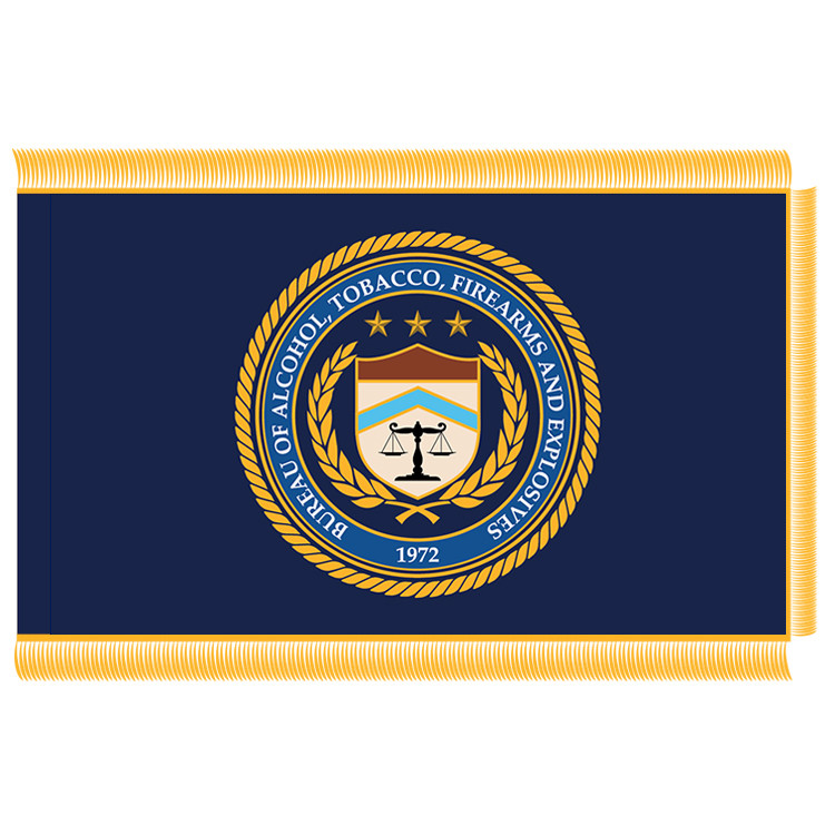 Bureau of Alcohol, Tobacco, Firearms and Explosives (ATF) Fringed Flag