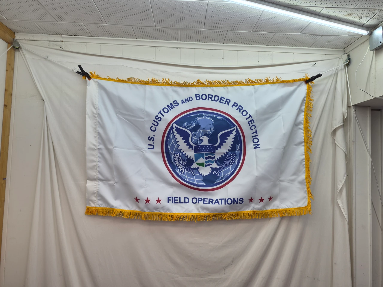 U.S. Customs and Border Protection Field Operations Fringed Lobby Set