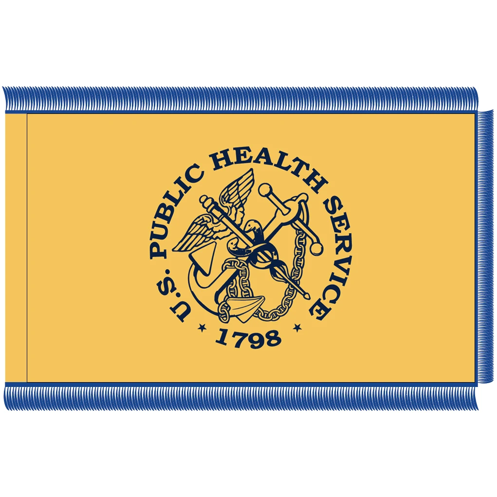 U.S. Public Health Service Fringed Flag