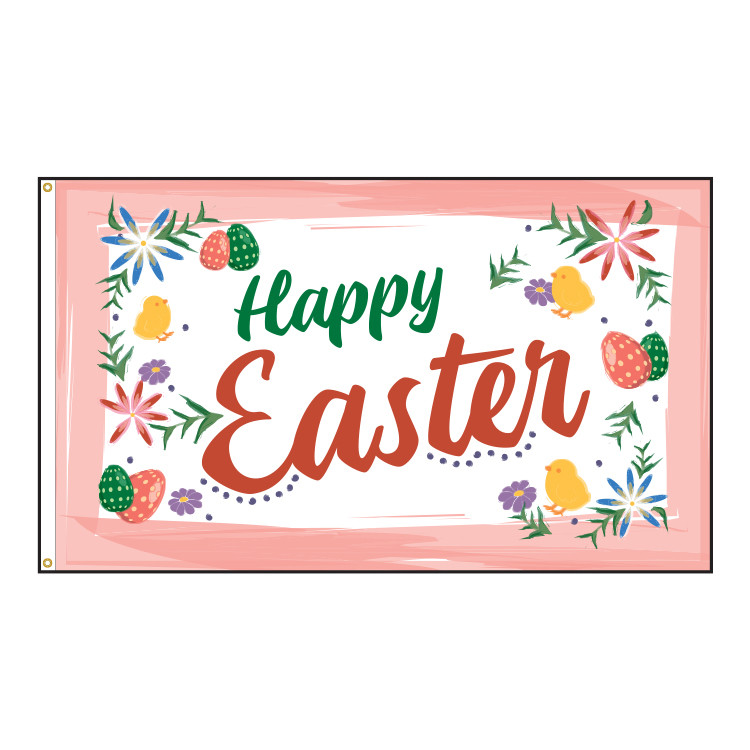 Happy Easter 3x5 Nylon Flag