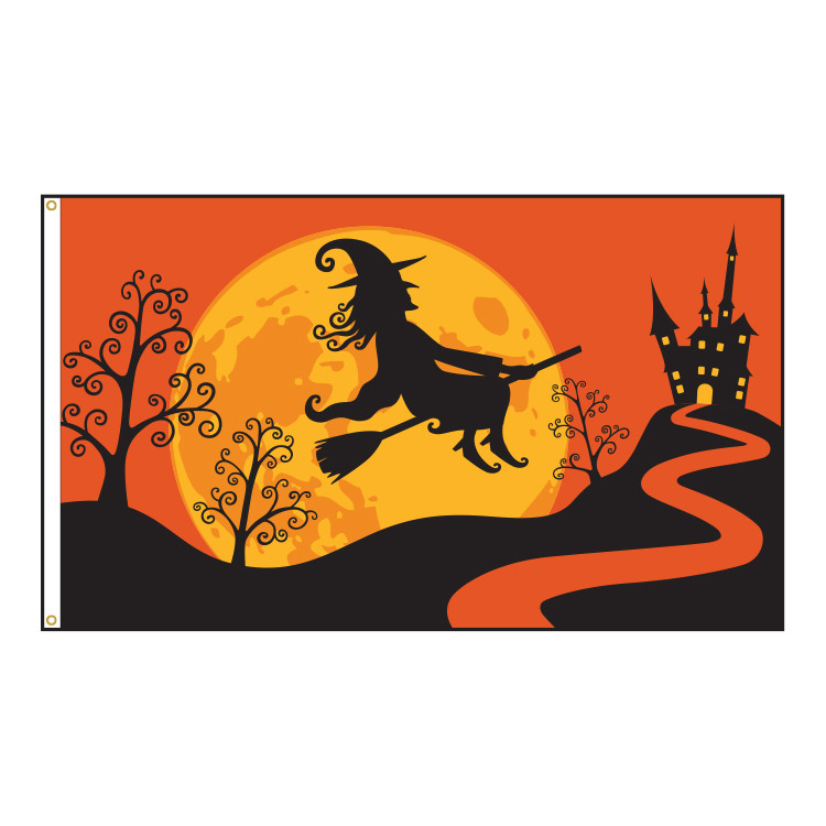 Halloween Witch 3x5 Nylon Flag