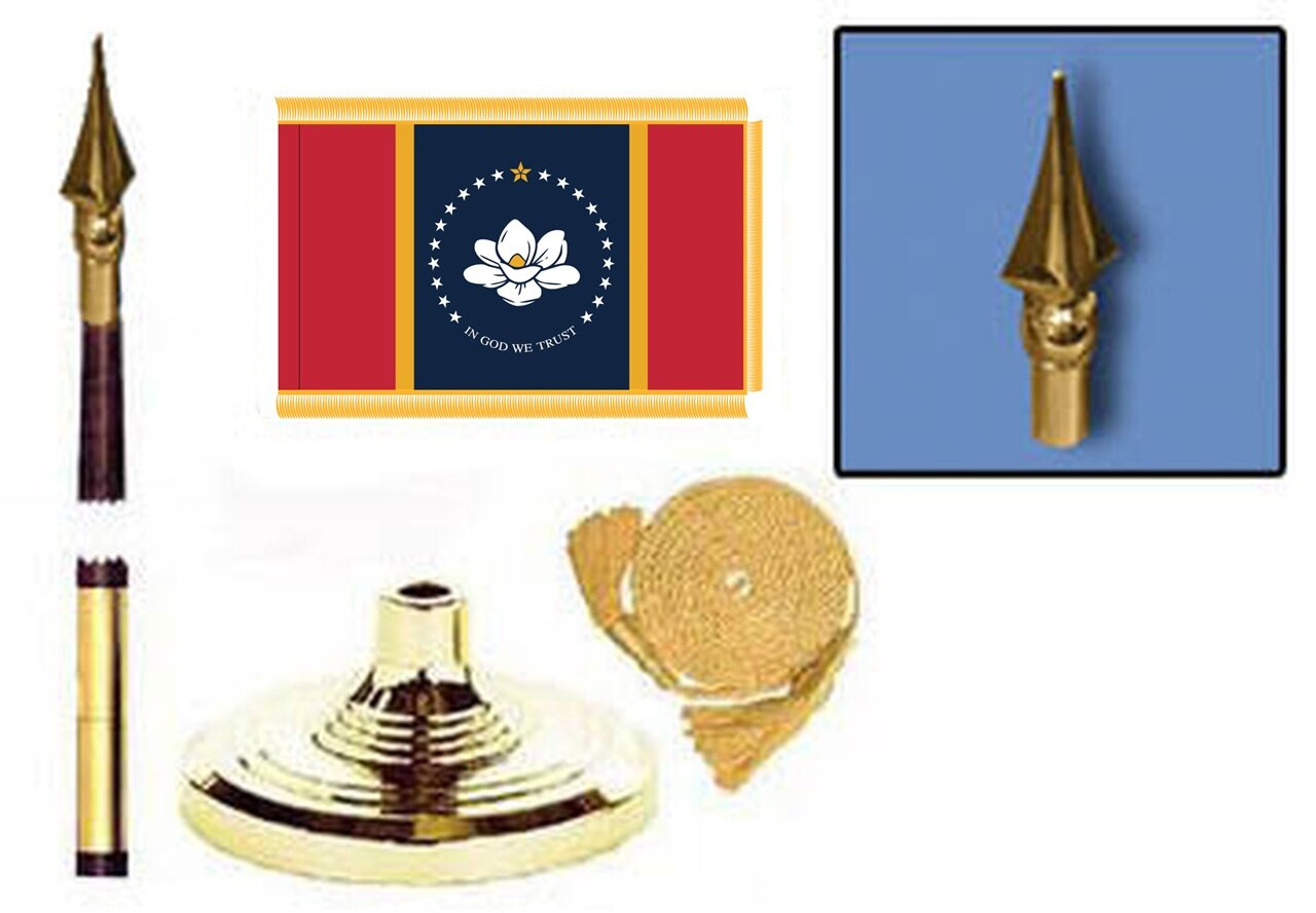 Mississippi Fringed Lobby Set (new flag design) 