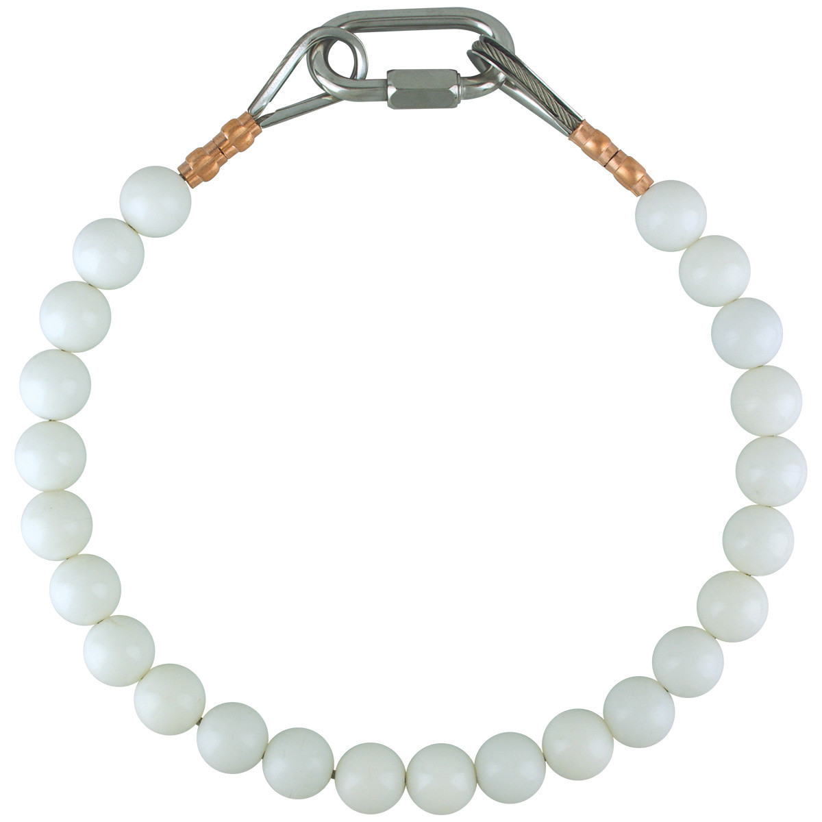 Beaded Retainer Ring ( White) 