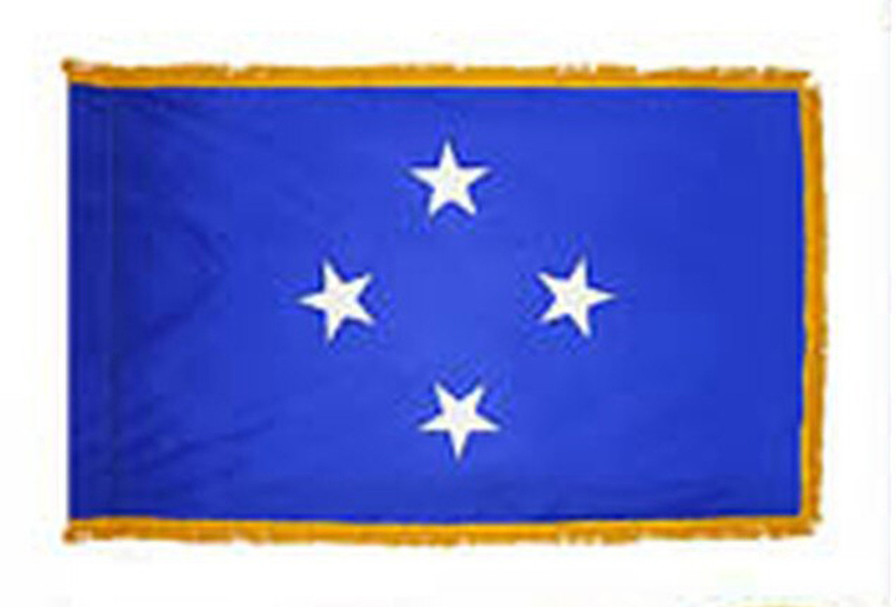 Micronesia Fringed Lobby Flag