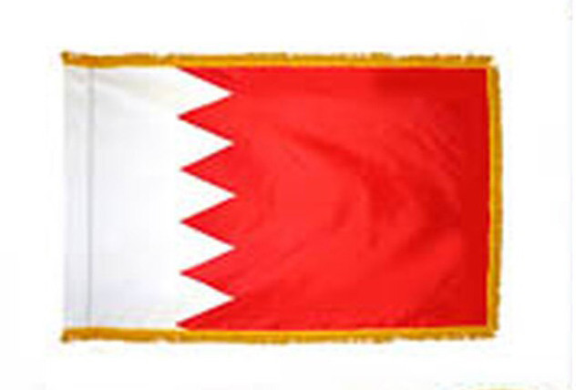 Bahrain Fringed Lobby Flag